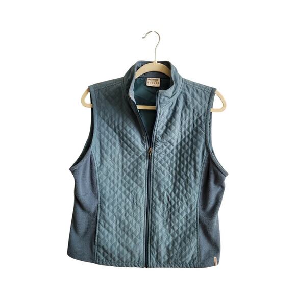 Columbia Women's Size Large Blue‎ Quilted Zippered Vest Jacket - Picture 1 of 9